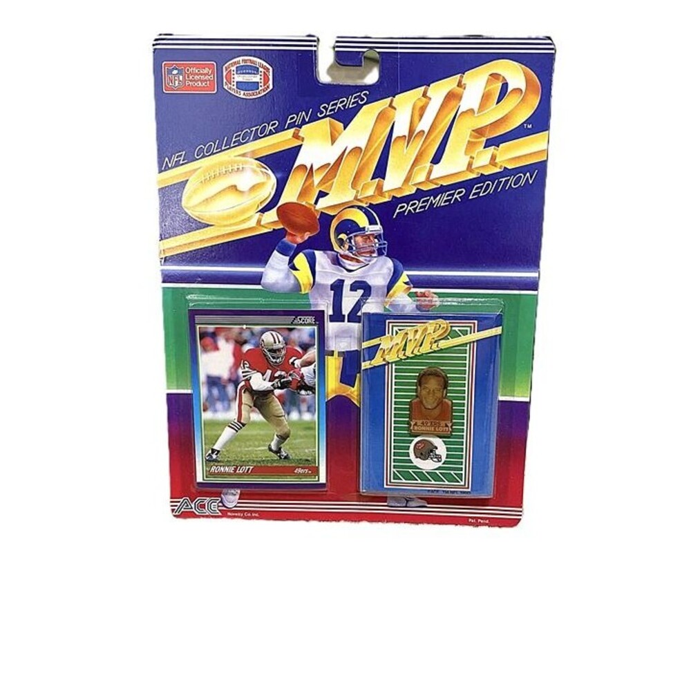 Vintage 1990 Ronnie Lott NFL MVP Collector Pin Series – Premier Edition